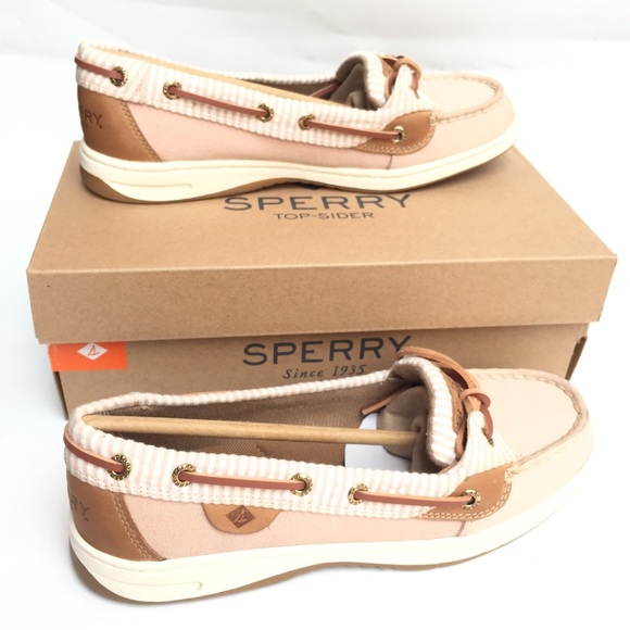 Sperry Womens Angelfish Seersucker Boat 